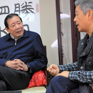 簡(jiǎn)帛書法家吳巍與羅援將軍的一次跨界會(huì)面