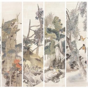 吳冠中等名家大作在新加坡國家美術館展出