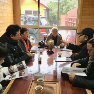 劉松林會(huì)長(zhǎng)一行前往采風(fēng)創(chuàng)作基地朱嘉生態(tài)桂花園洽談合作辭舊迎新