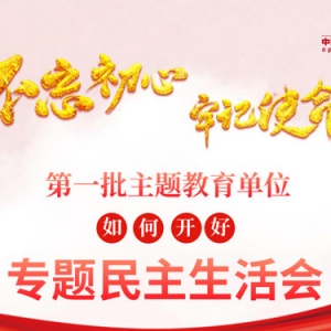 “不忘初心、牢記使命”主題教育怎么學(xué)、怎么做系列 如何開好主題教育專題民主生活會？這些資料值得收藏