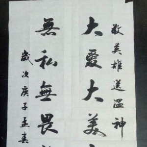 戰(zhàn)疫情|徐明前：書法作品